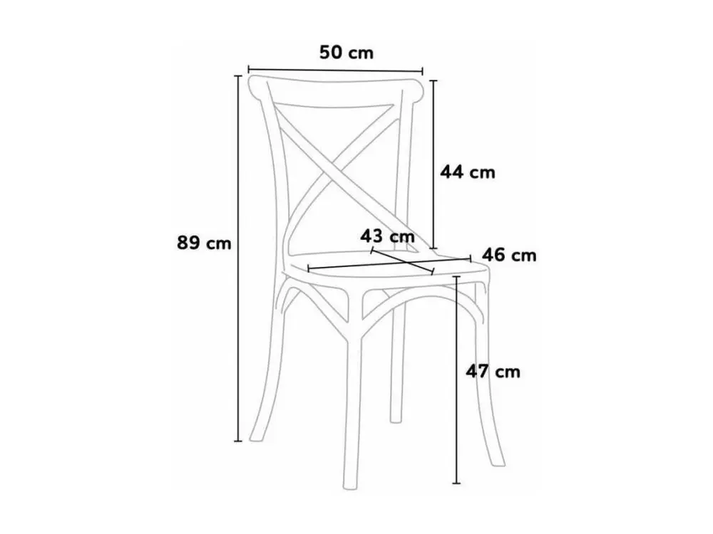 Haute Gamme Confort Chaise empilable Ruskia-Couleur Blanc