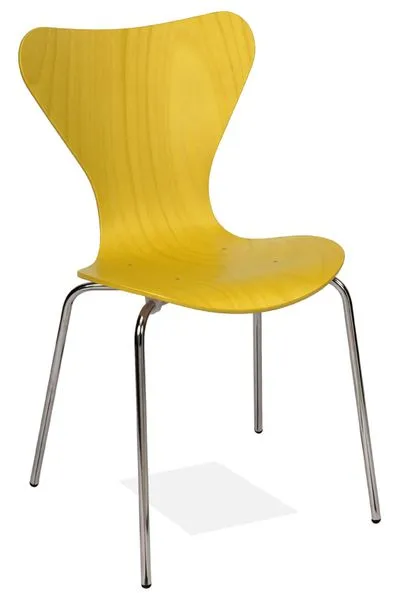 Kaiser-Sitzmöbel Chaise empilable élégante KS16-N4gb couleur: jaune signalisation 1023 UE: 6 pièces KS16-N4gb (jaune signa...