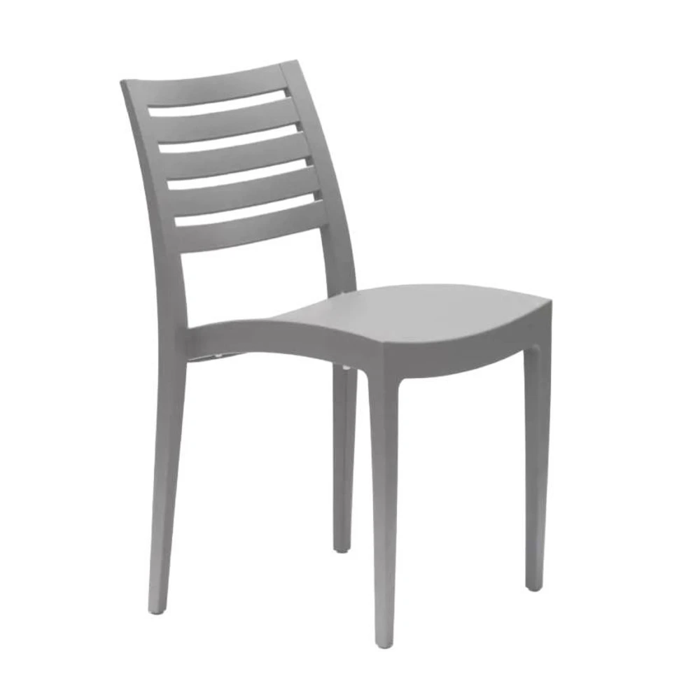 Lot de 24 chaises empilable en polypropylène cafés restaurants amma avec accoudoirs réglables