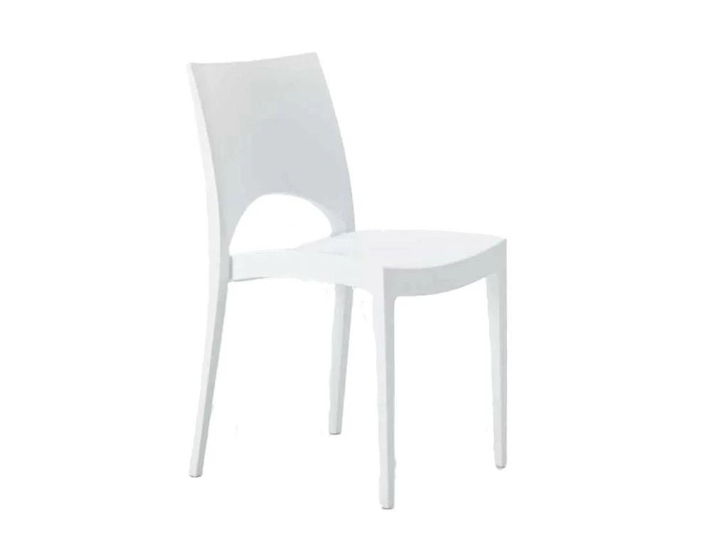 Lot de 24 chaises empilables en polypropylène restaurants svein avec support lombaire