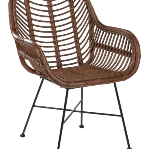 Canapé design Chaise en rotin noir CANORA