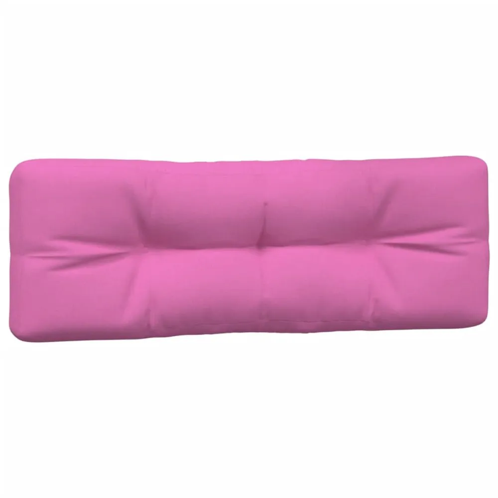 Certifié Bureau Coussins de palette lot de 7 rose tissu