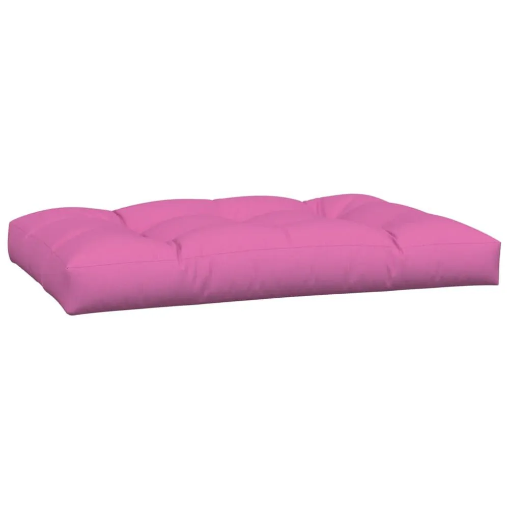 Certifié Bureau Coussins de palette lot de 7 rose tissu