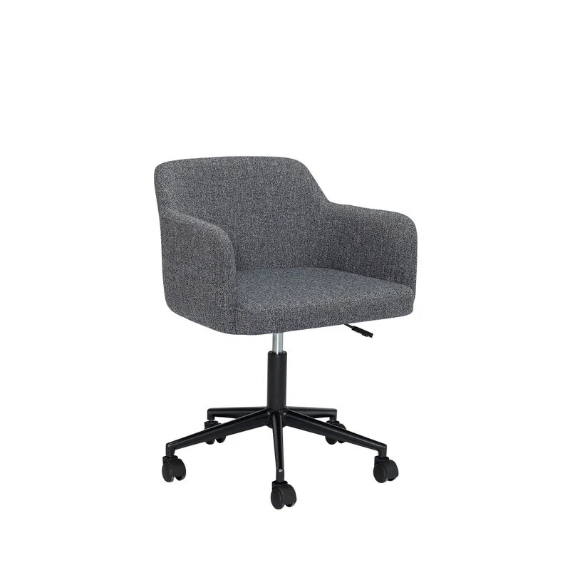 Hübsch Rest chaise de bureau, gris ténébreux