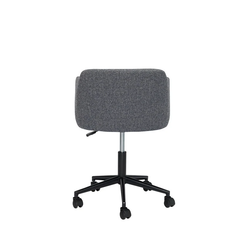 Hübsch Rest chaise de bureau, gris ténébreux