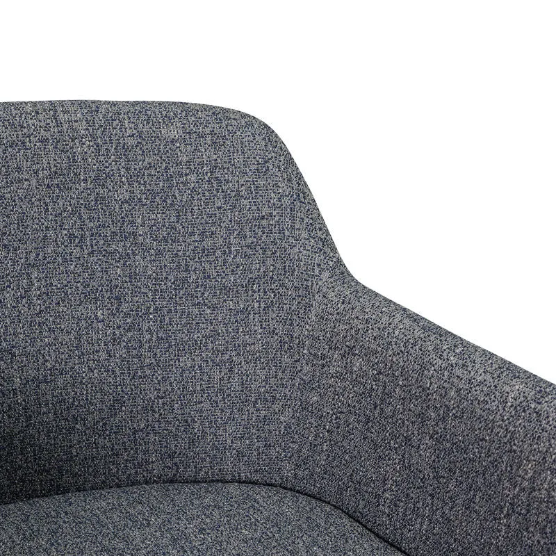 Hübsch Rest chaise de bureau, gris ténébreux