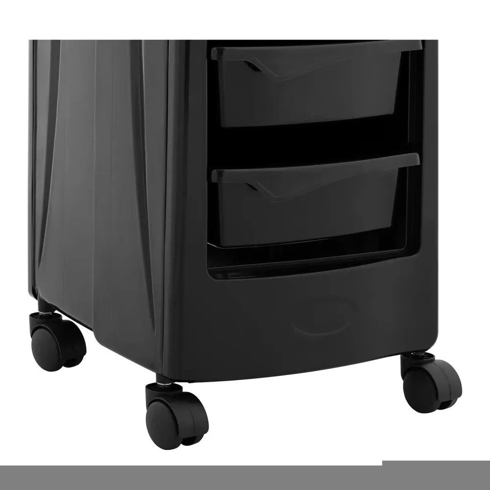 Chariot pour salon de coiffure coiffeuse esthétique (plateau : 485 x 380 mm, 5 tiroirs, capacité de charge : 10 kg) 14_000...