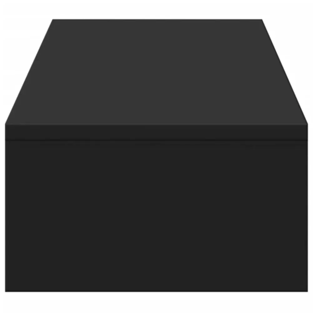 Support d'écran Support de moniteur table meuble bureau avec tiroirs bois d'ingénierie noir 02_0044942