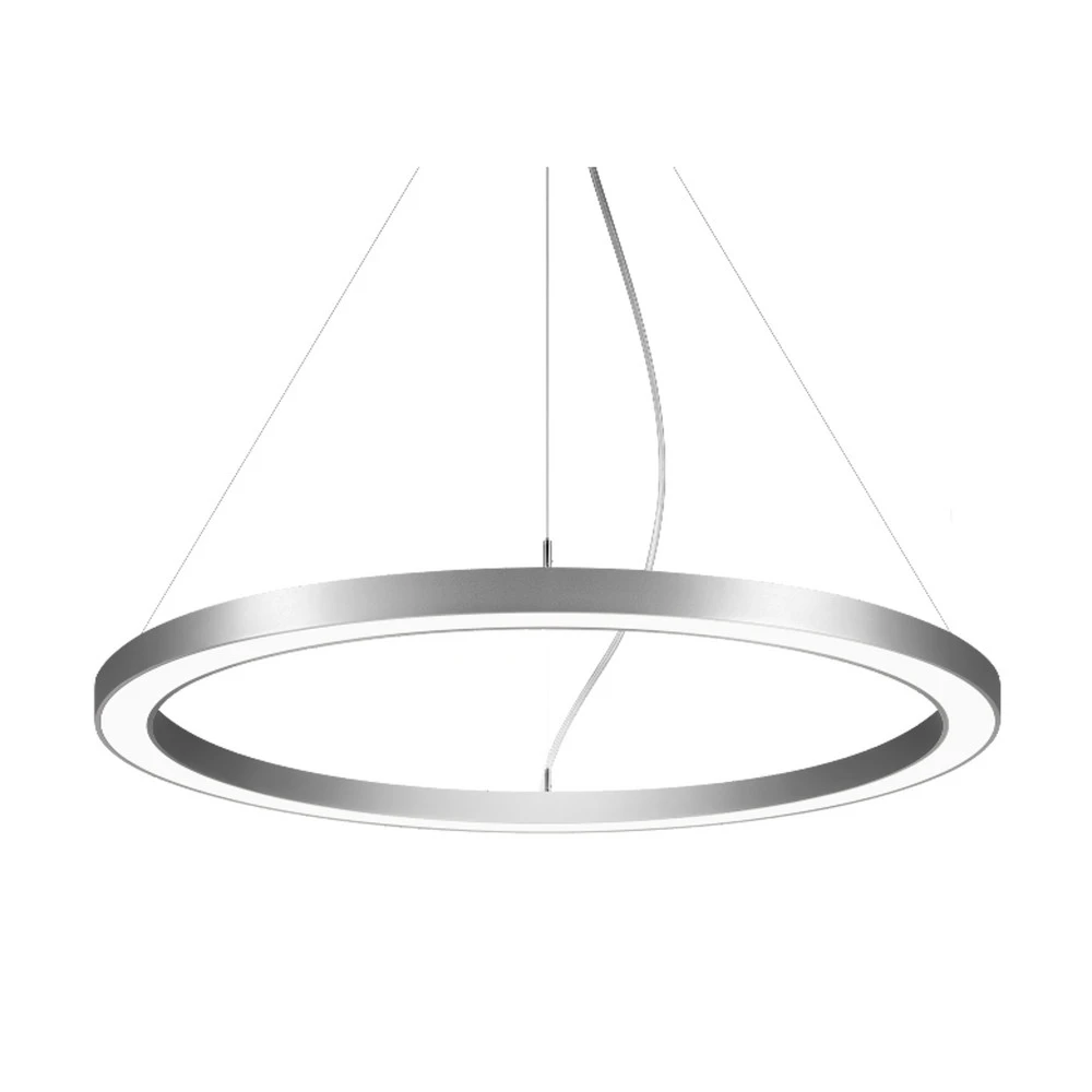 Bureau Ergonomique BRUMBERG Biro Circle Ring5 direct Ø 60 cm Casambi argent 830