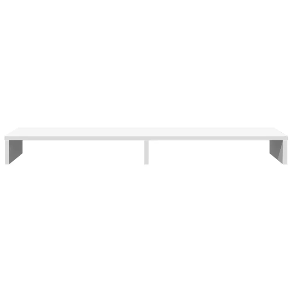 Bureau Ergonomique Support de moniteur table meuble bureau 100 x 27 x 10 cm bois d'ingénierie blanc 02_0044831