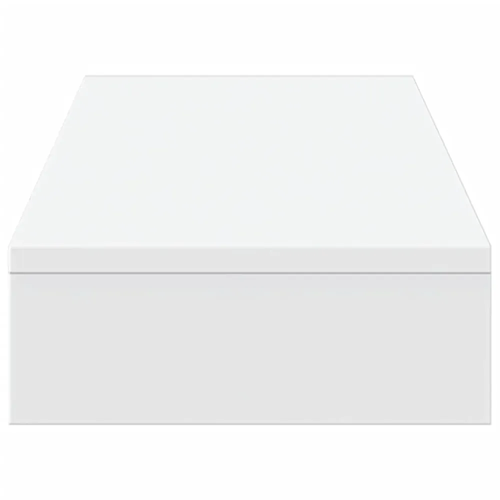 Bureau Ergonomique Support de moniteur table meuble bureau 100 x 27 x 10 cm bois d'ingénierie blanc 02_0044831