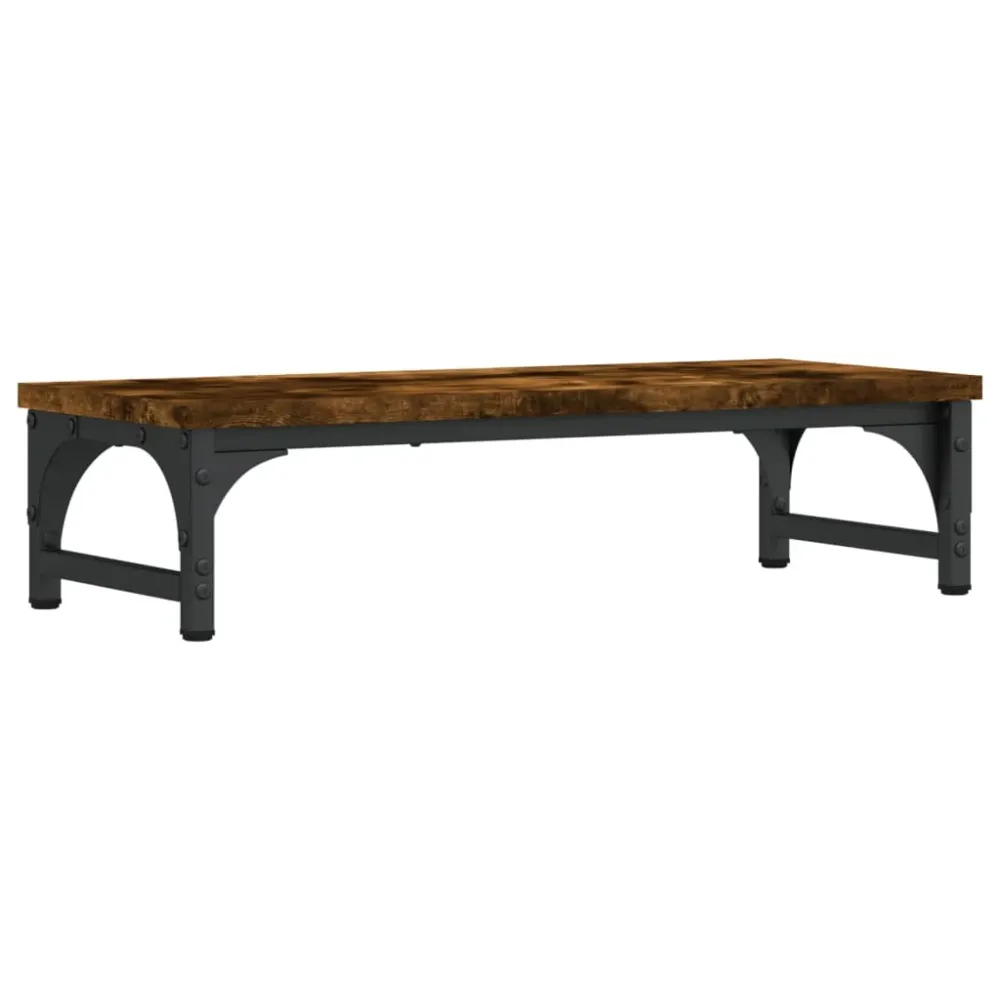 Bureau Ergonomique Support de moniteur table meuble bureau 55 x 23 x 14 cm bois d'ingénierie marron 02_0044893
