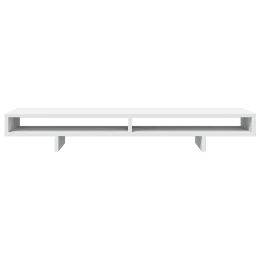 Chariot pour imprimante Support de moniteur table meuble bureau 100 x 27 x 15 cm bois d'ingénierie blanc 02_0044837
