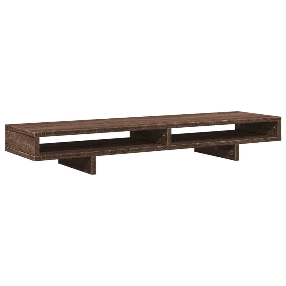 Chariot pour vidéoprojecteur Support de moniteur table meuble bureau 100 x 27 x 15 cm bois d'ingénierie marron 02_0044840