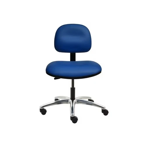 Chariot de service 17" H - 22" H Desk Height Vinyl Chair No Arms AL12-V-BLUE-211 Blue