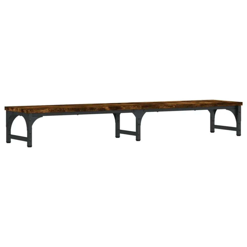 Chariot de service Support de moniteur table meuble bureau 105 x 23 x 15,5 cm bois d'ingénierie marron 02_0044854