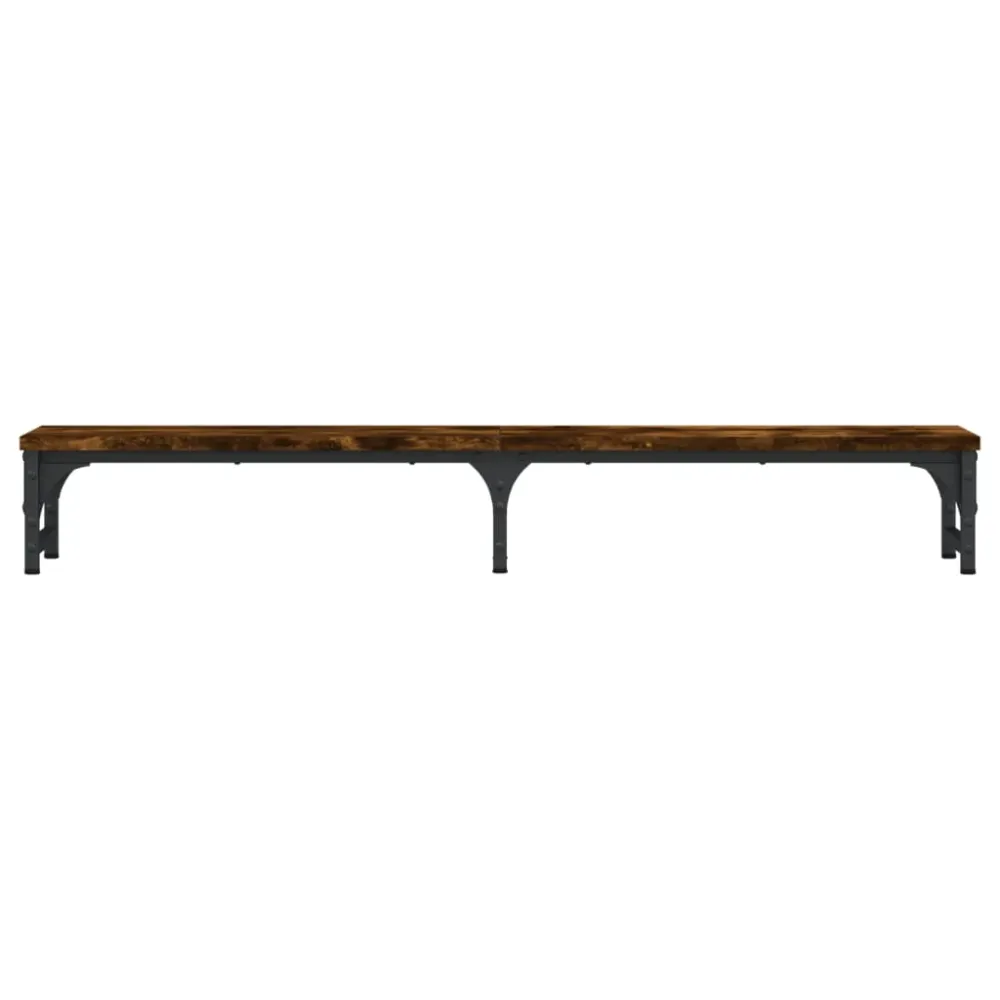 Chariot à tiroirs Support de moniteur table meuble bureau 105 x 23 x 15,5 cm bois d'ingénierie marron 02_0044854