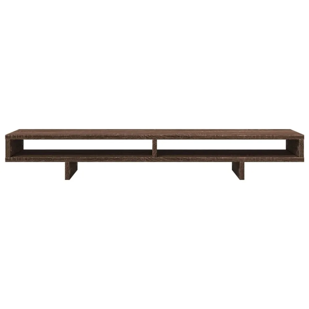 Chariot à tiroirs Support de moniteur table meuble bureau 100 x 27 x 15 cm bois d'ingénierie marron 02_0044840