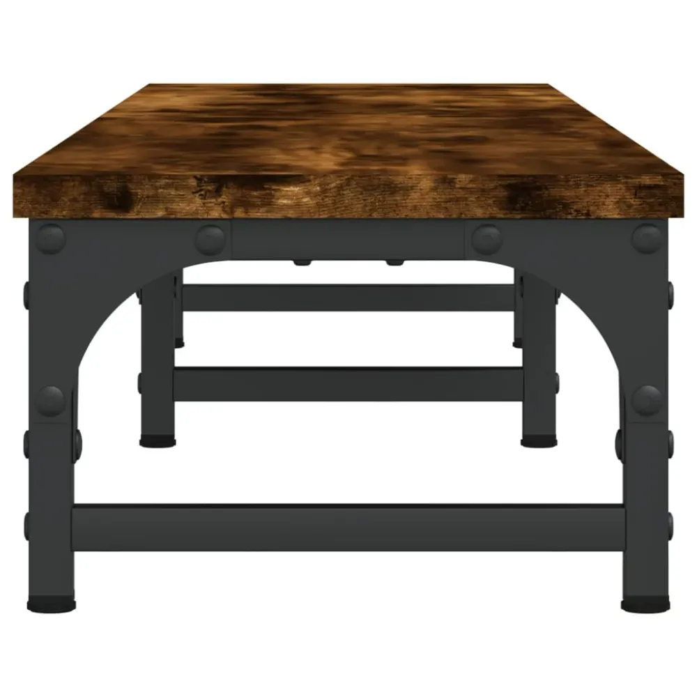 Chariot à tiroirs Support de moniteur table meuble bureau 105 x 23 x 15,5 cm bois d'ingénierie marron 02_0044854