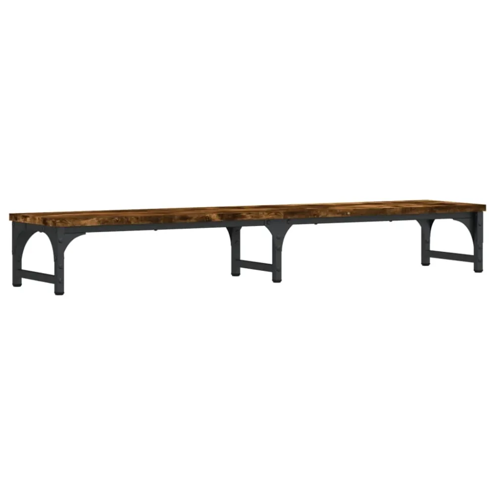 Chariot à tiroirs Support de moniteur table meuble bureau 105 x 23 x 15,5 cm bois d'ingénierie marron 02_0044854