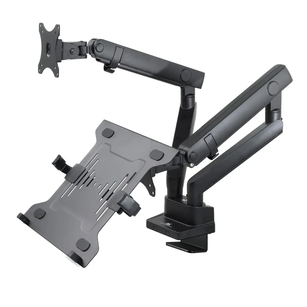 Maclean MC-813 support duo moniteur support de bureau pour moniteur et ordinateur portable 17 "- 32" 8 kg VESA universel