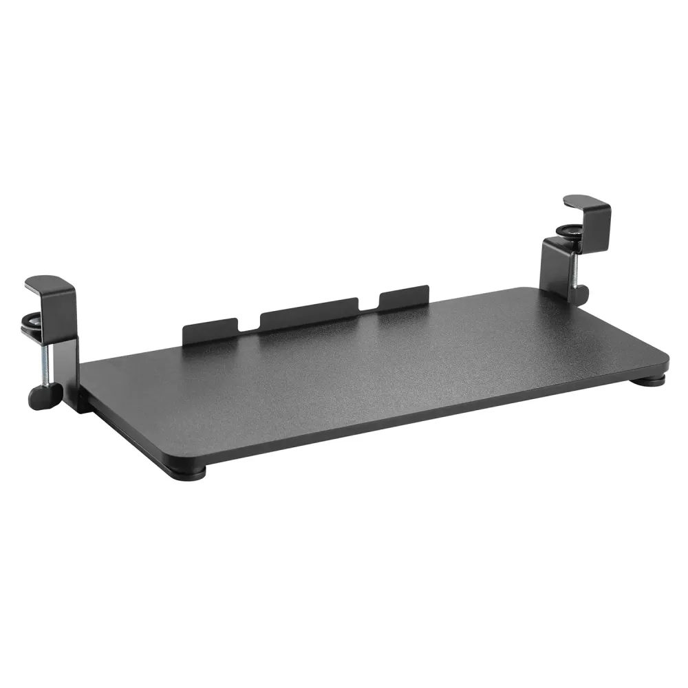 Maclean MC-839 Support de clavier et de souris à monter sous le plateau de bureau en acier extra solide