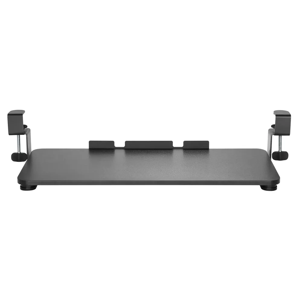 Maclean MC-839 Support de clavier et de souris à monter sous le plateau de bureau en acier extra solide