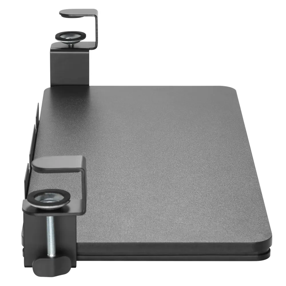 Maclean MC-839 Support de clavier et de souris à monter sous le plateau de bureau en acier extra solide