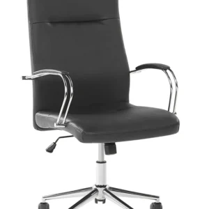 Office Chair Faux En cuir souple Black OSCAR