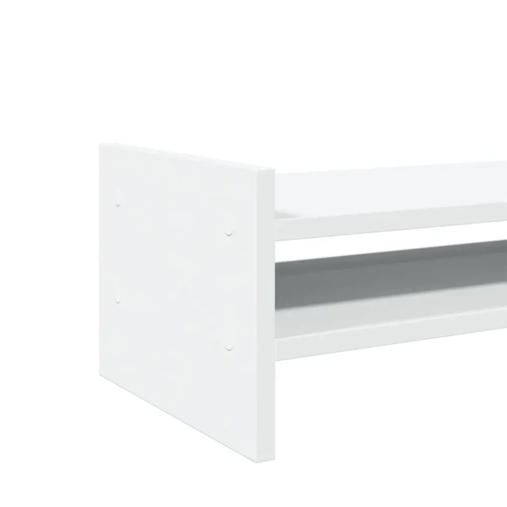 Professionnel Haute Capacité Support de moniteur table meuble bureau 50 x 27 x 20 cm bois d'ingénierie blanc 02_0044883