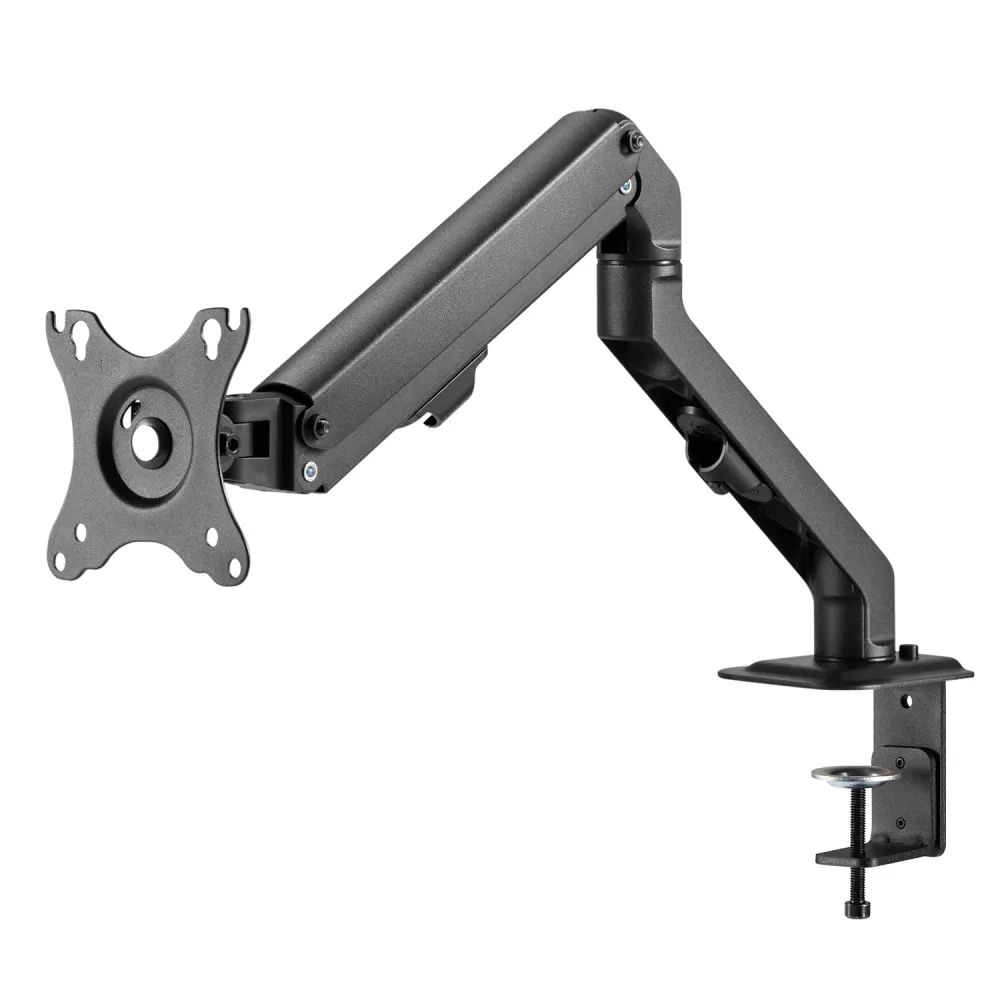Support de bureau universel pour moniteur Maclean, ressort mécanique 17"-27" 7kg, VESA 75x75,100x100, MC-906 avec surface...