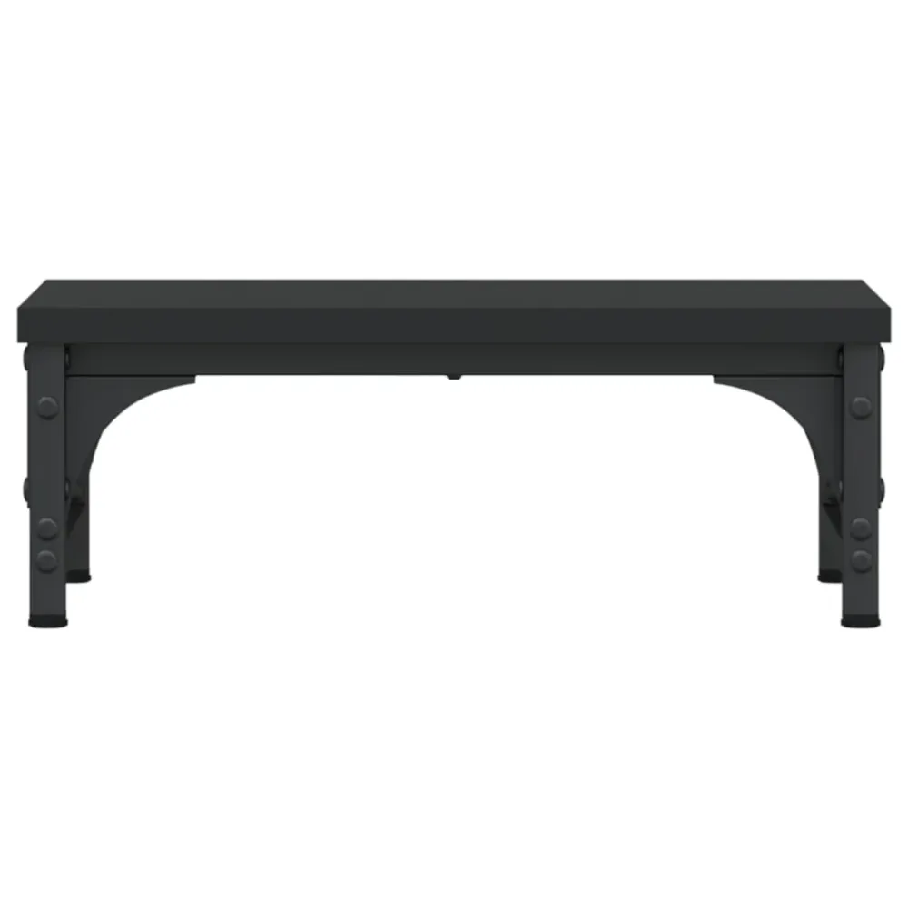 Support d'écran Support de moniteur table meuble bureau 37 x 23 x 14 cm bois d'ingénierie noir 02_0044858