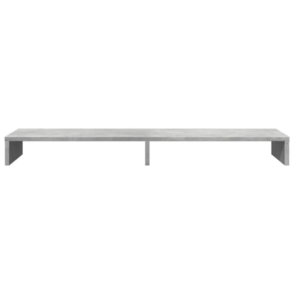 Support d'écran Support de moniteur table meuble bureau 100 x 27 x 10 cm bois d'ingénierie gris 02_0044834