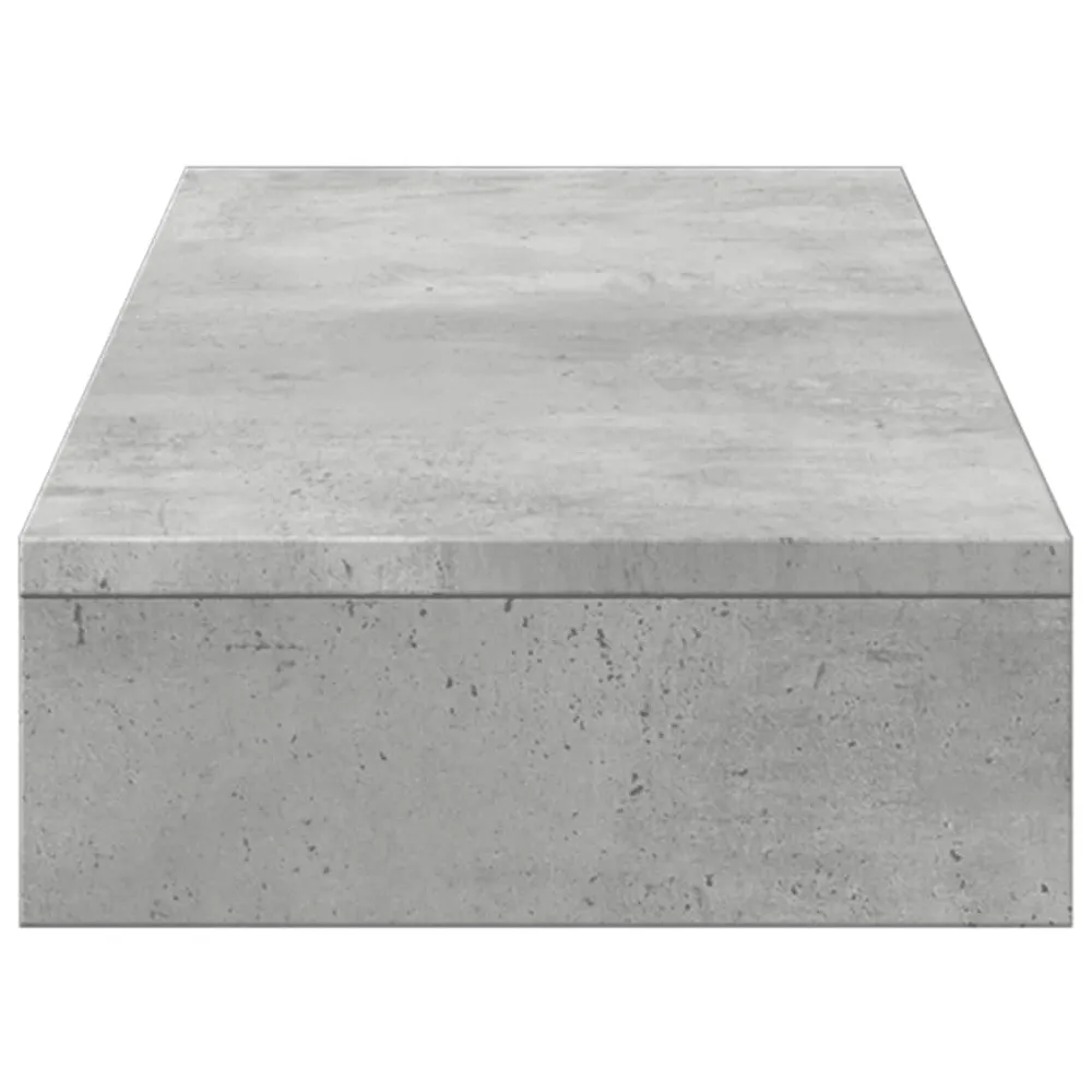 Support d'écran Support de moniteur table meuble bureau 100 x 27 x 10 cm bois d'ingénierie gris 02_0044834