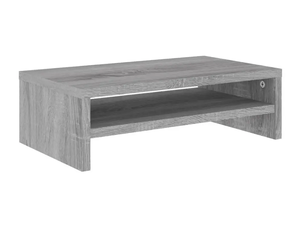 Support de moniteur Sonoma gris 42x24x13 cm Bois d'ingénierie | Assemblage Rapide
