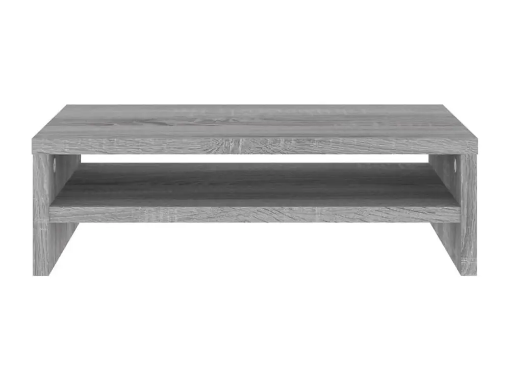 Support de moniteur Sonoma gris 42x24x13 cm Bois d'ingénierie | Assemblage Rapide