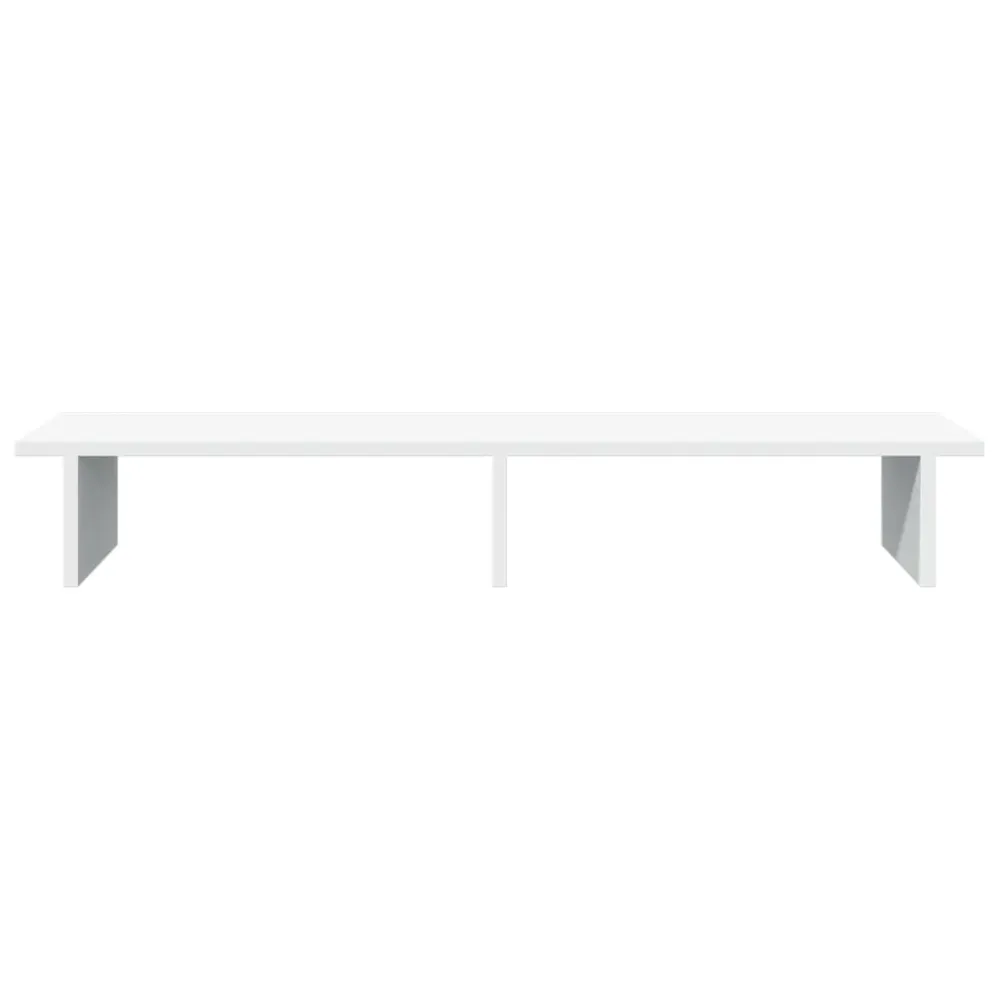 Support de moniteur table meuble bureau 100 x 27 x 15 cm bois d'ingénierie blanc 02_0044836 | Assemblage Rapide