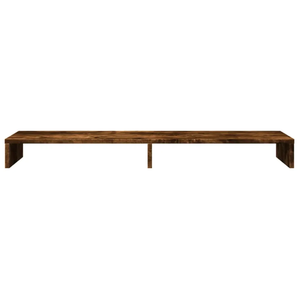 Support de moniteur table meuble bureau 100 x 27 x 10 cm bois d'ingénierie marron 02_0044832 avec surface antidérapante