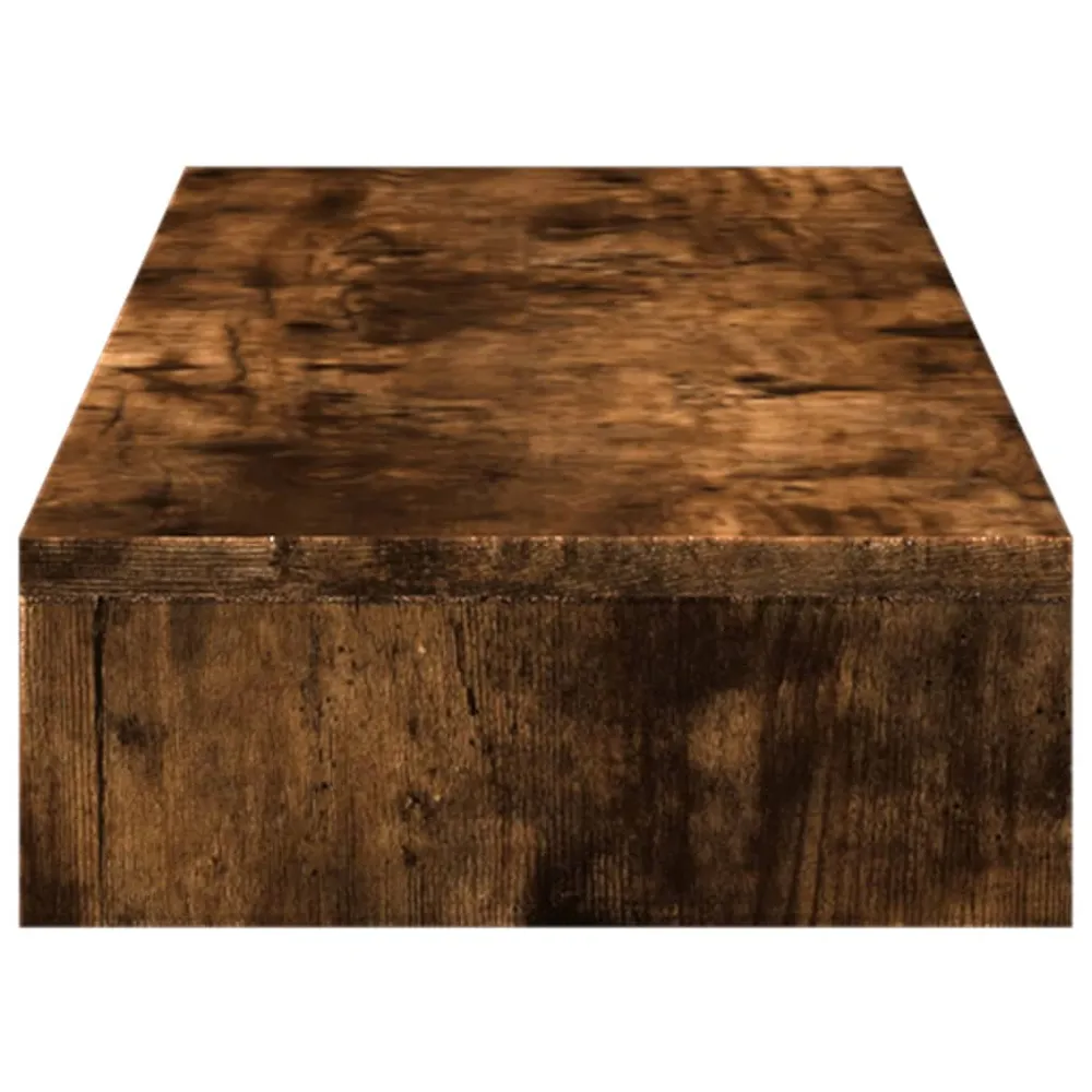 Support de moniteur table meuble bureau 100 x 27 x 10 cm bois d'ingénierie marron 02_0044832 avec surface antidérapante
