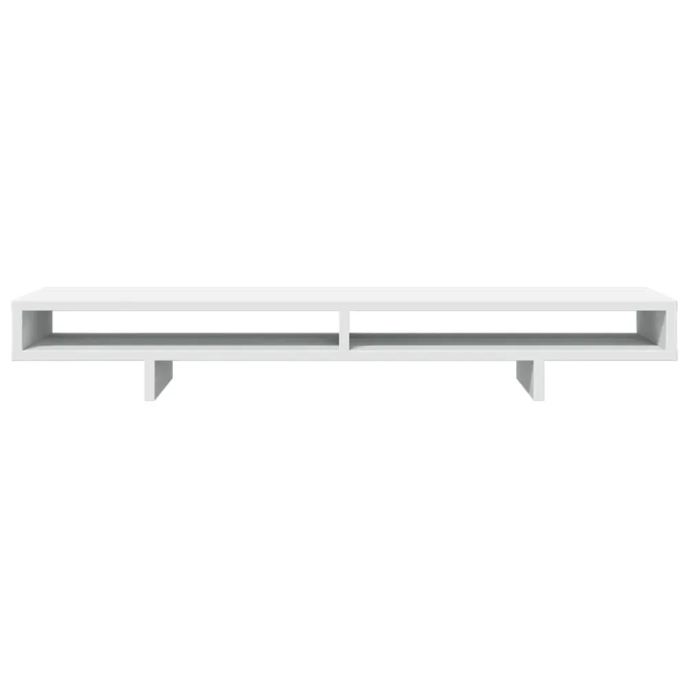 Support de moniteur table meuble bureau 100 x 27 x 15 cm bois d'ingénierie blanc 02_0044837 Charge max 50 kg