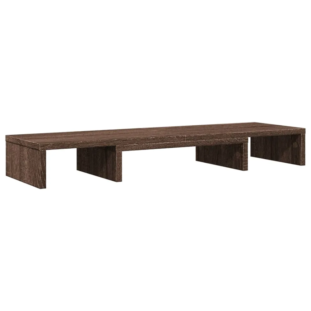 Support de moniteur table meuble bureau élévateur réglable marron 02_0045014 pour salles de classe
