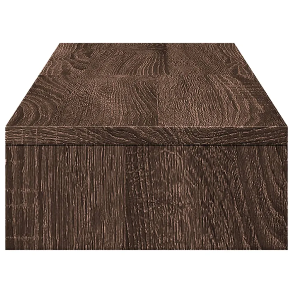 Support de moniteur table meuble bureau élévateur réglable marron 02_0045014 avec Roulettes Bloquantes