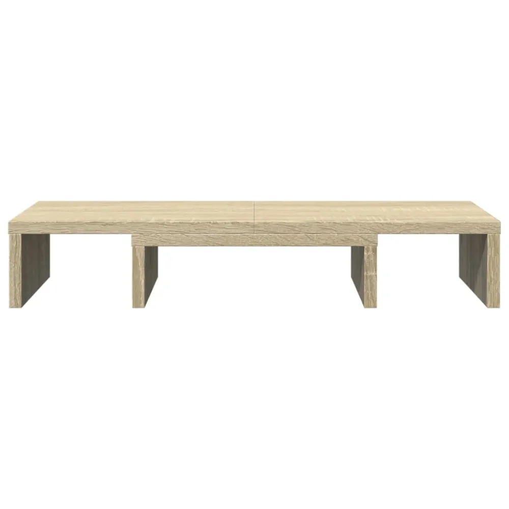 Support de moniteur table meuble bureau réglable sonoma bois d'ingénierie marron 02_0044970 Facile à déplacer