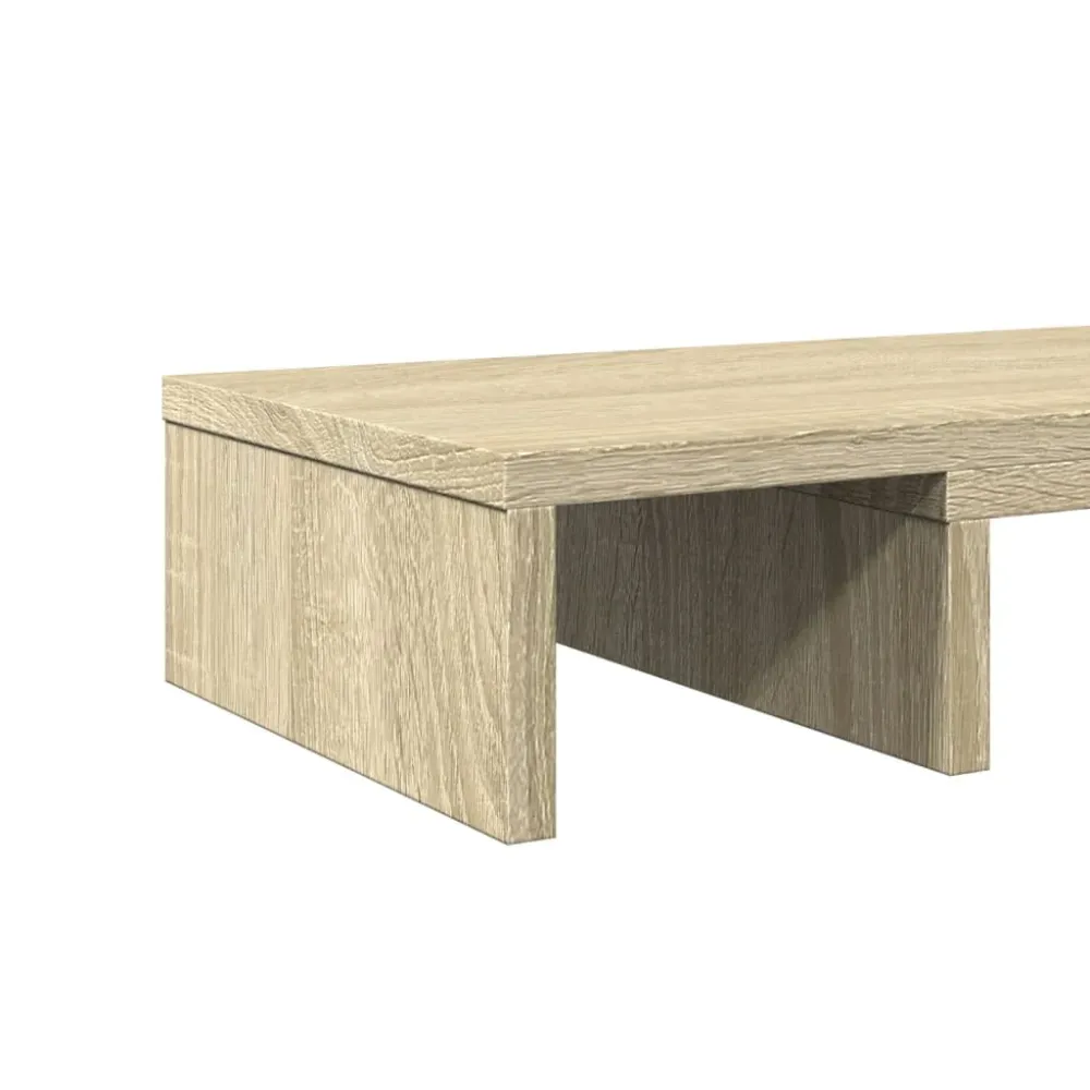 Support de moniteur table meuble bureau réglable sonoma bois d'ingénierie marron 02_0044970 Facile à déplacer