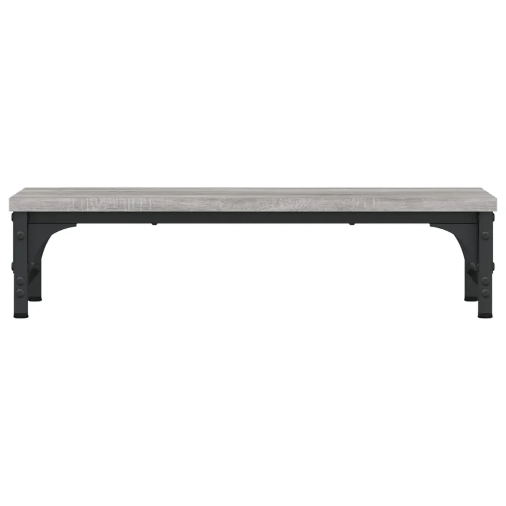 Support de moniteur table meuble bureau sonoma 55 x 23 x 14 cm bois d'ingénierie gris 02_0045000 en Acier et MDF