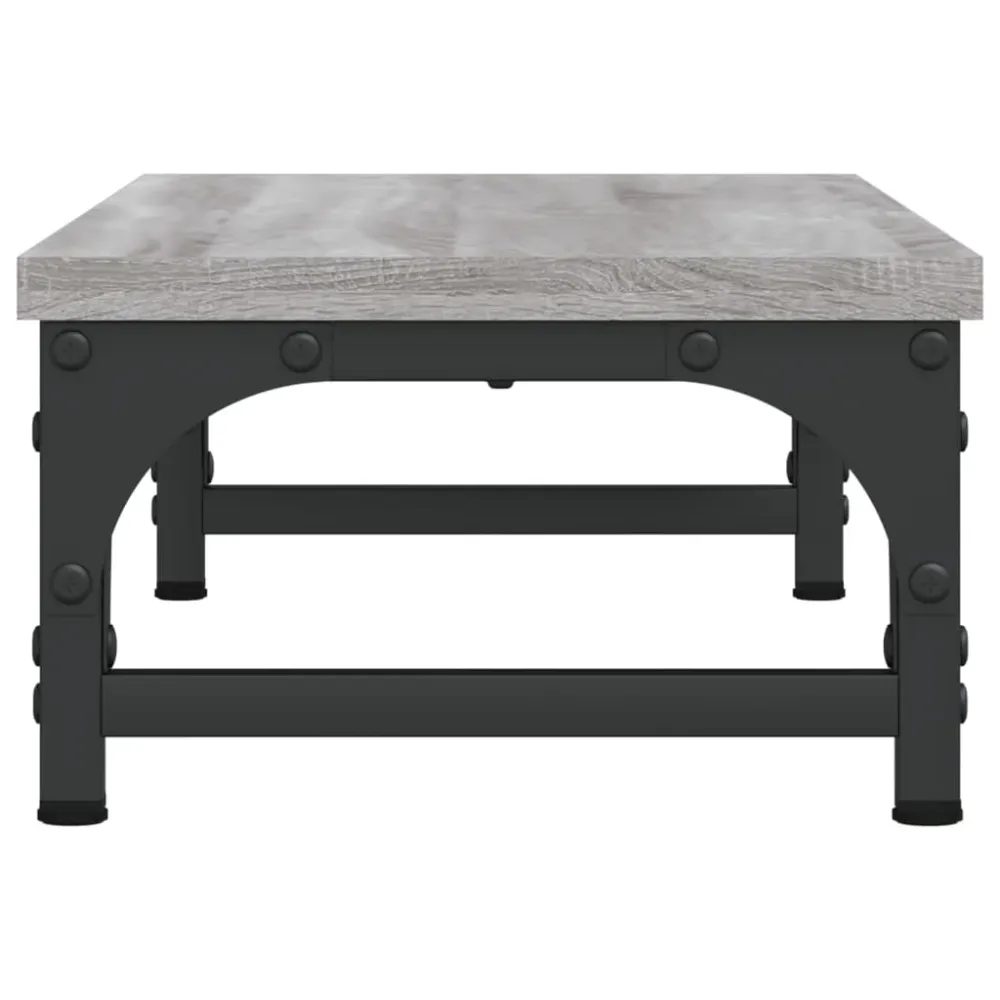 Support de moniteur table meuble bureau sonoma 55 x 23 x 14 cm bois d'ingénierie gris 02_0045000 en Acier et MDF