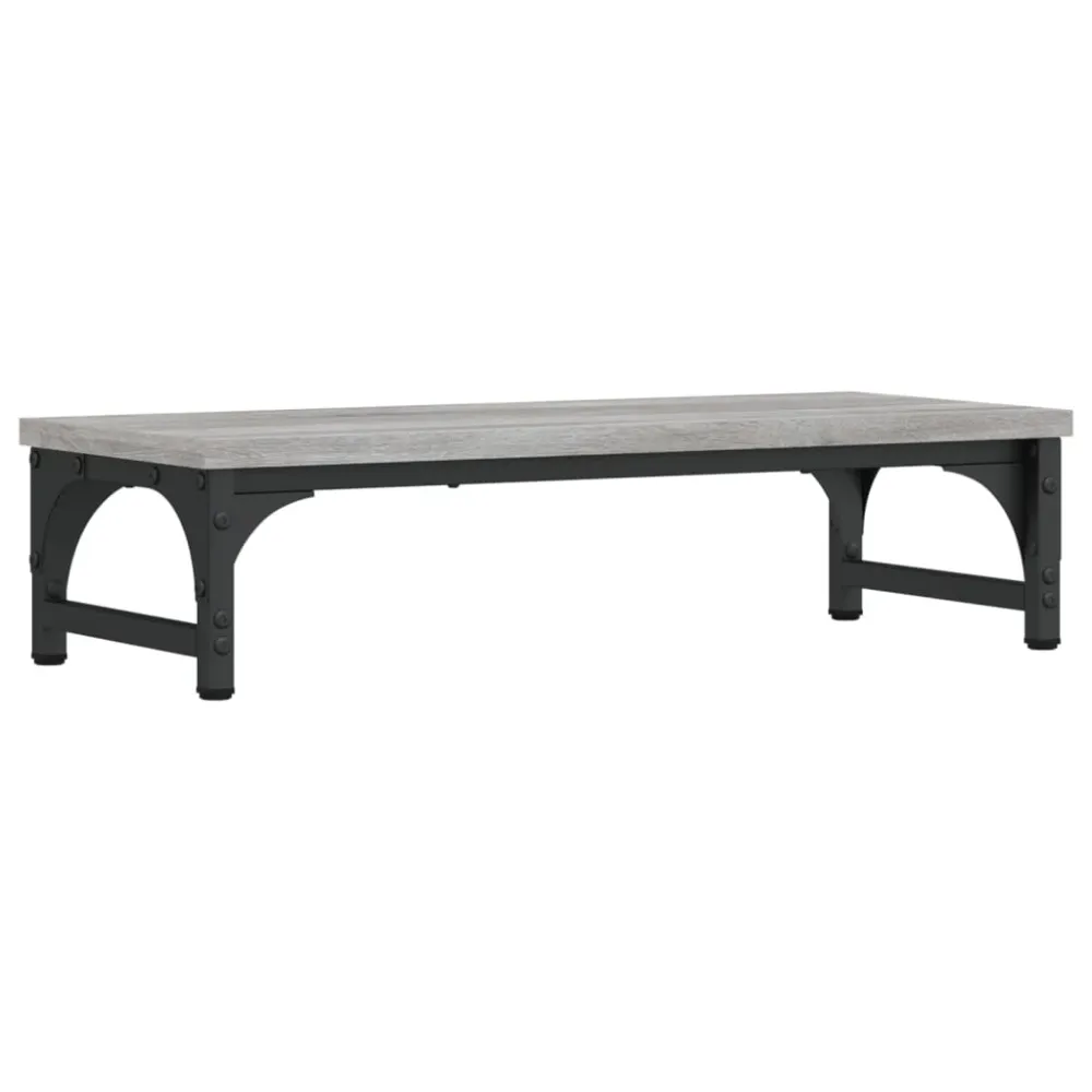 Support de moniteur table meuble bureau sonoma 55 x 23 x 14 cm bois d'ingénierie gris 02_0045000 en Acier et MDF