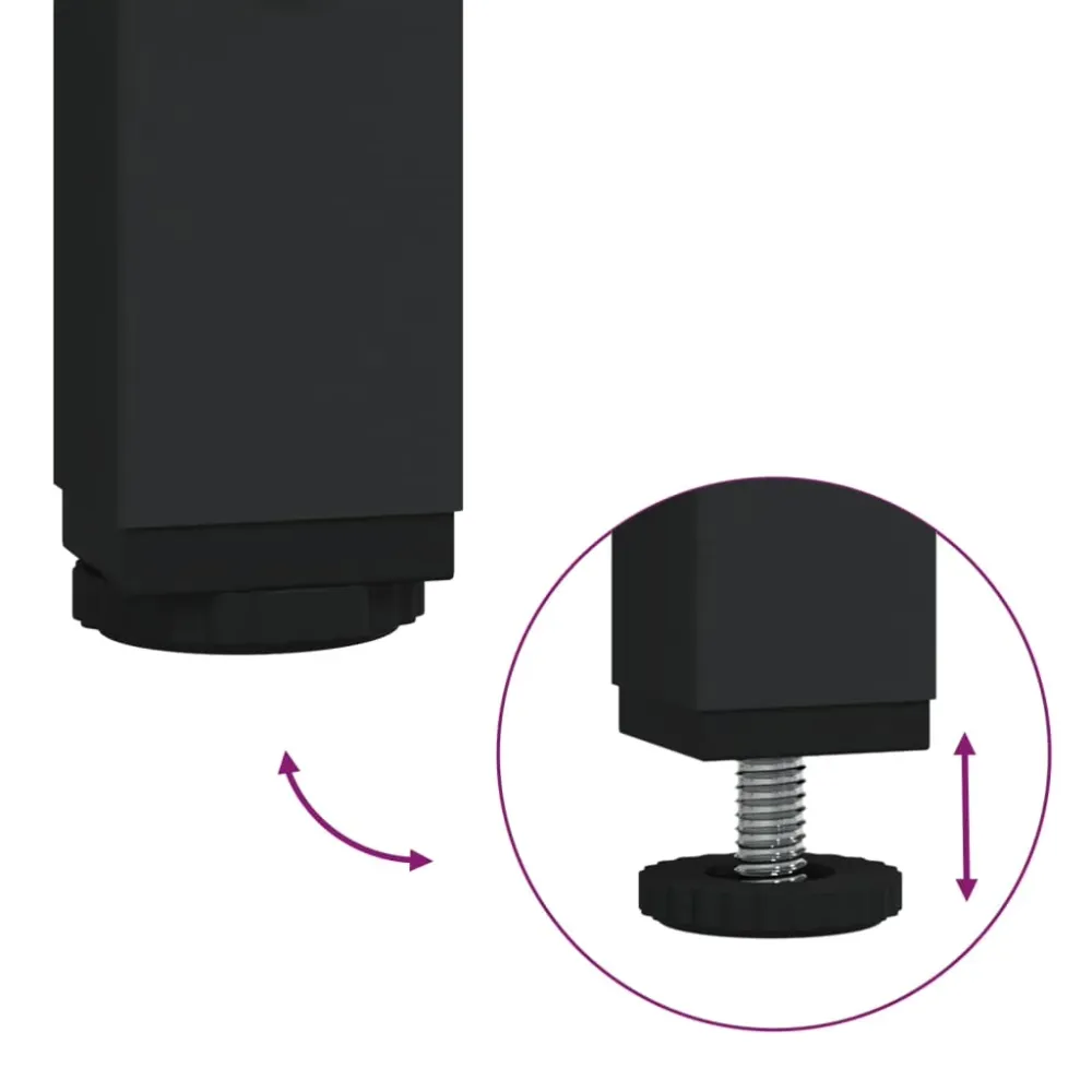 Support de moniteur table meuble bureau sonoma 55 x 23 x 14 cm bois d'ingénierie gris 02_0045000 en Acier et MDF