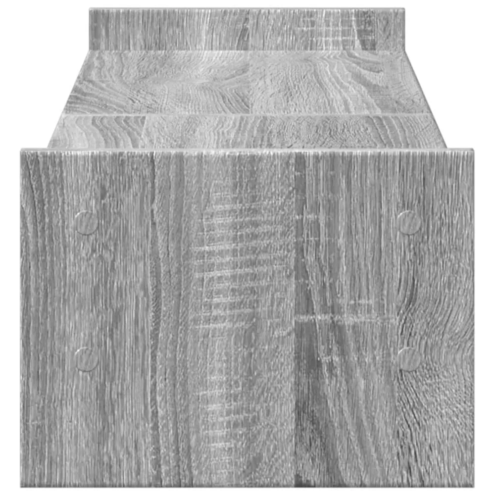 Support de moniteur table meuble bureau sonoma 100 x 27 x 20 cm bois d'ingénierie gris 02_0044982 Facile à déplacer