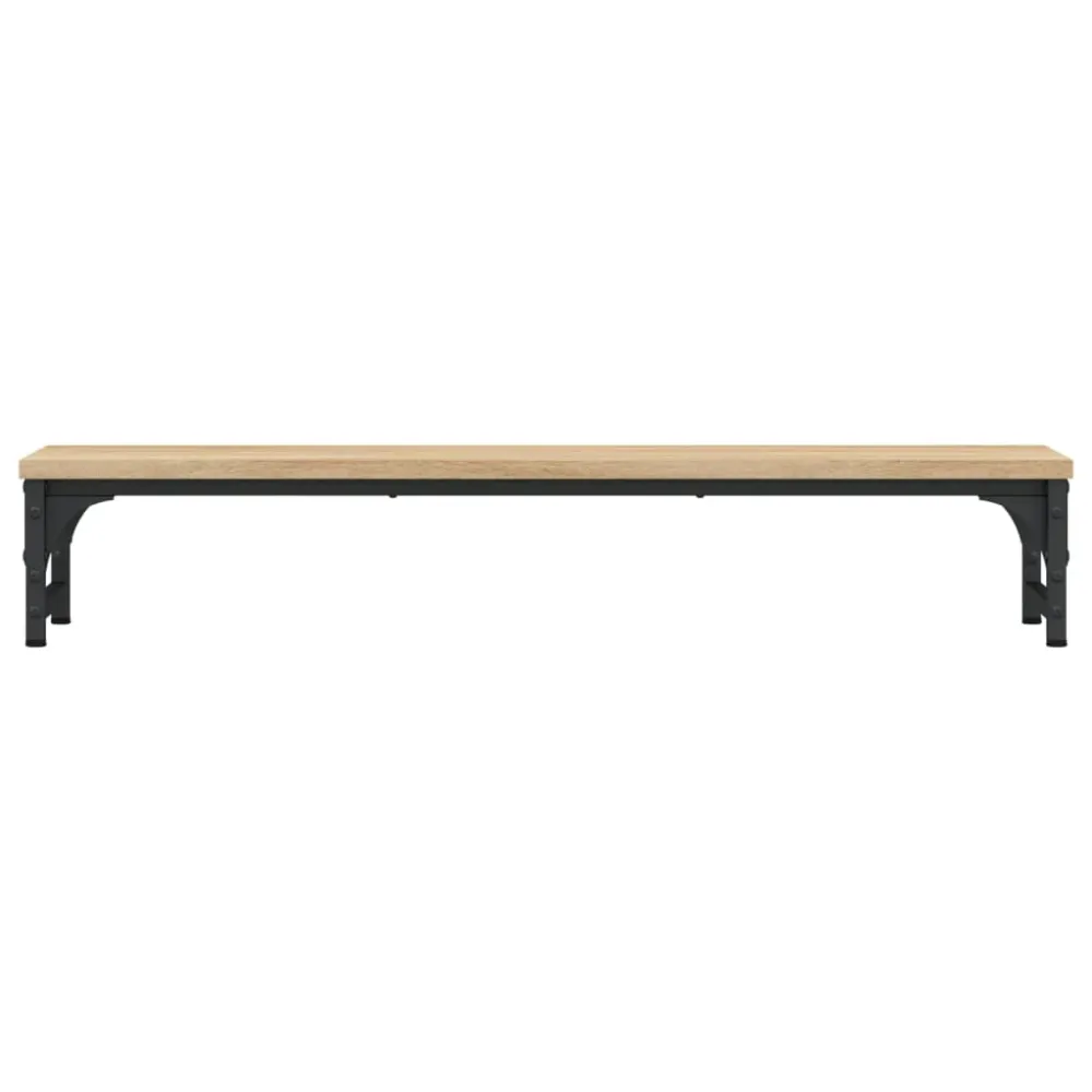 Support de moniteur table meuble bureau sonoma 85 x 23 x 15,5cm bois d'ingénierie marron 02_0045002 pour équipement audiov...